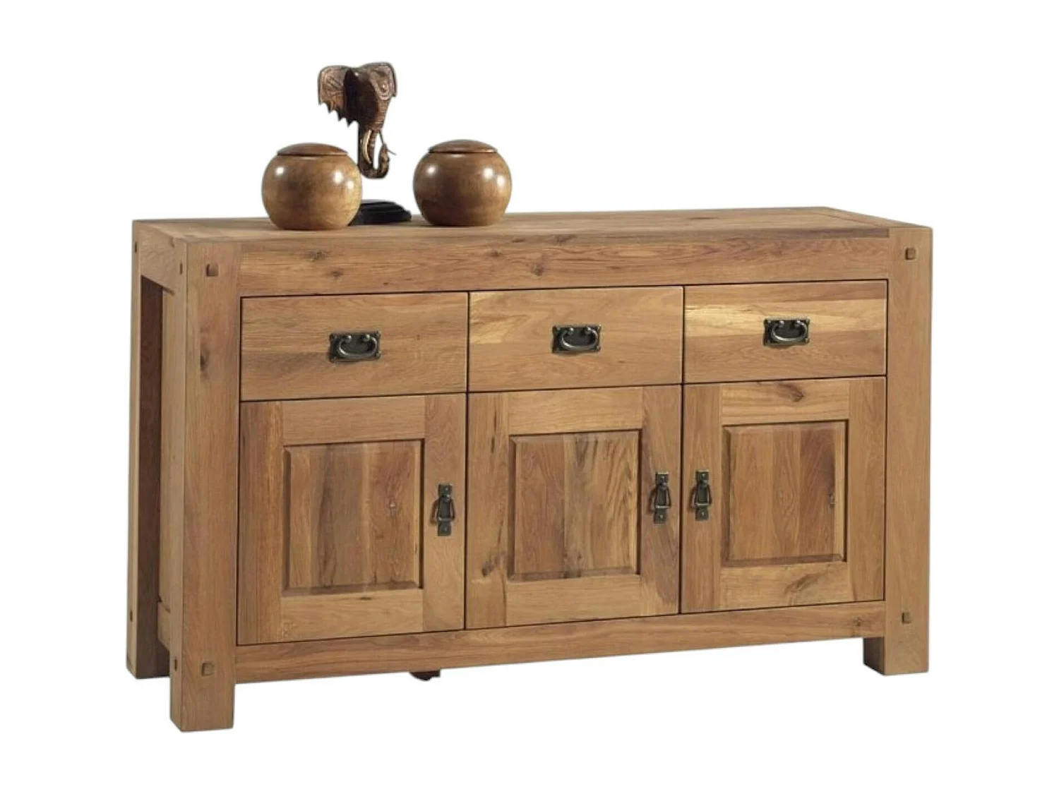 Buffet 3 portes chêne massif 150cm FJORD