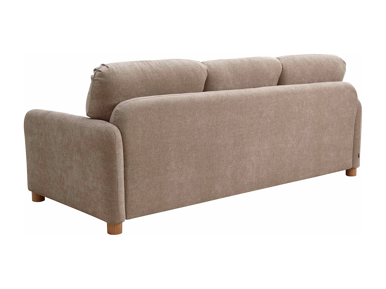 Canapé fixe en tissu 3 places beige