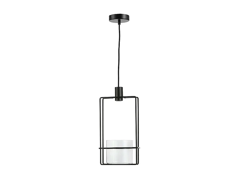 Suspension métal noir 21 x 15 cm