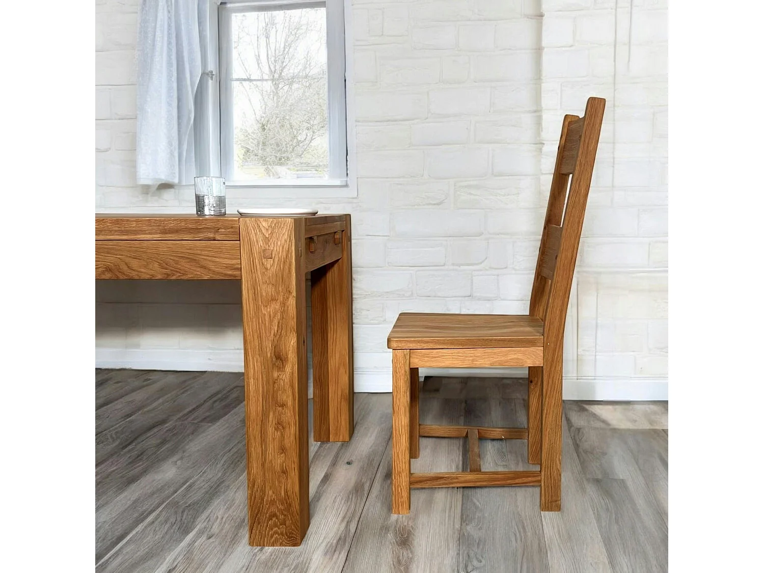 Chaise en chêne massif FJORD (lot de 2)