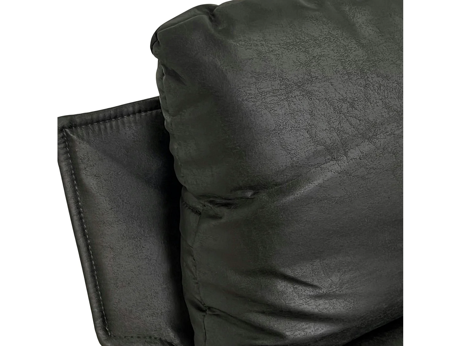 Fauteuil design tissu anthracite et métal EPIKA