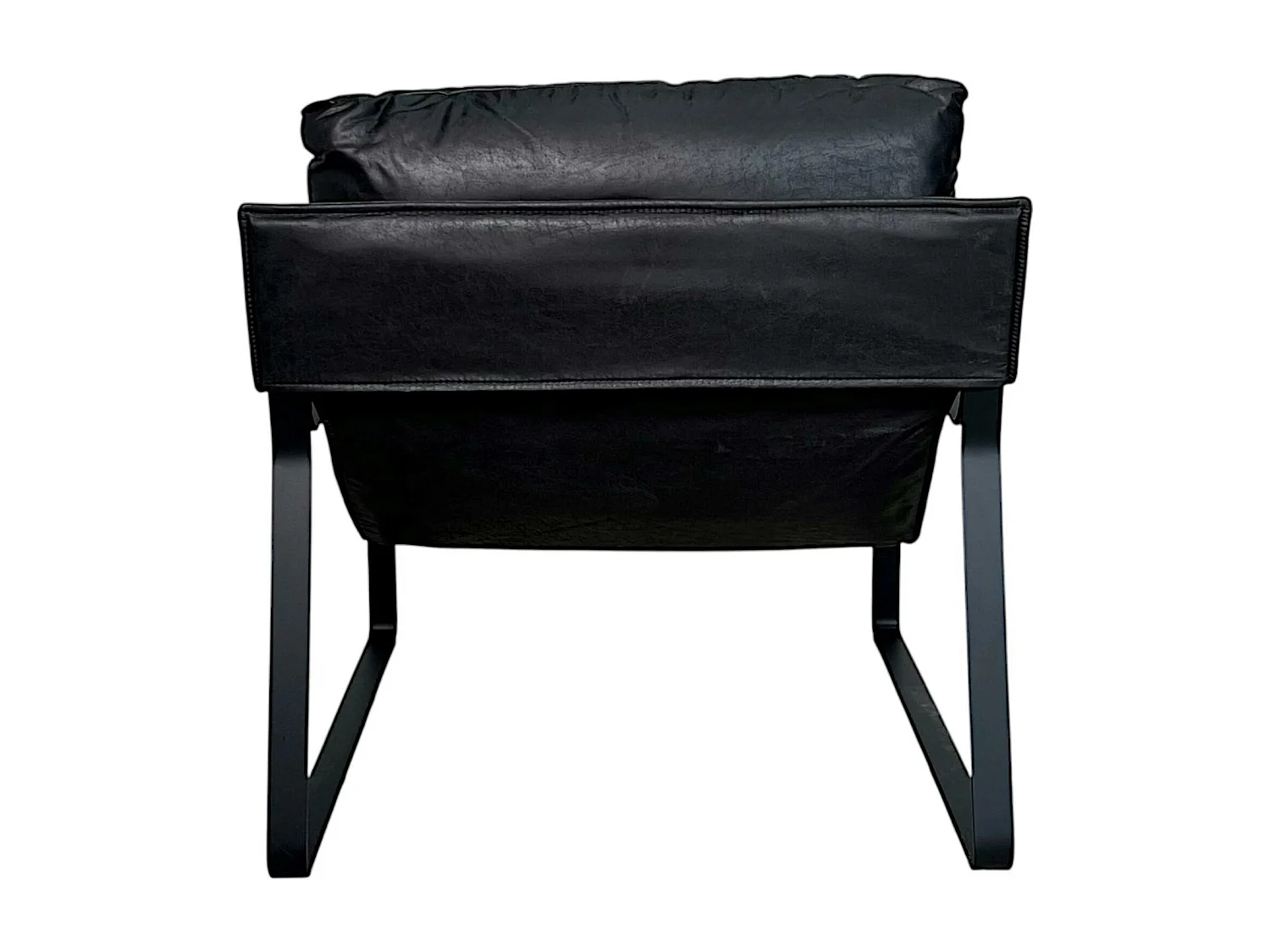 Fauteuil design tissu anthracite et métal EPIKA