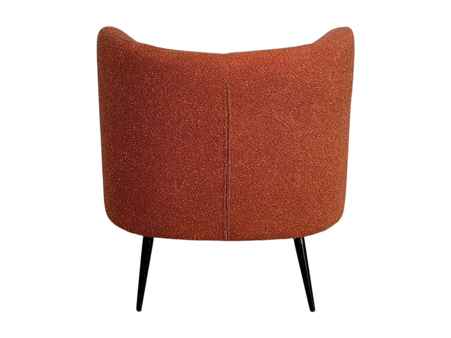 Fauteuil tissu terracotta bouclé MALMOE