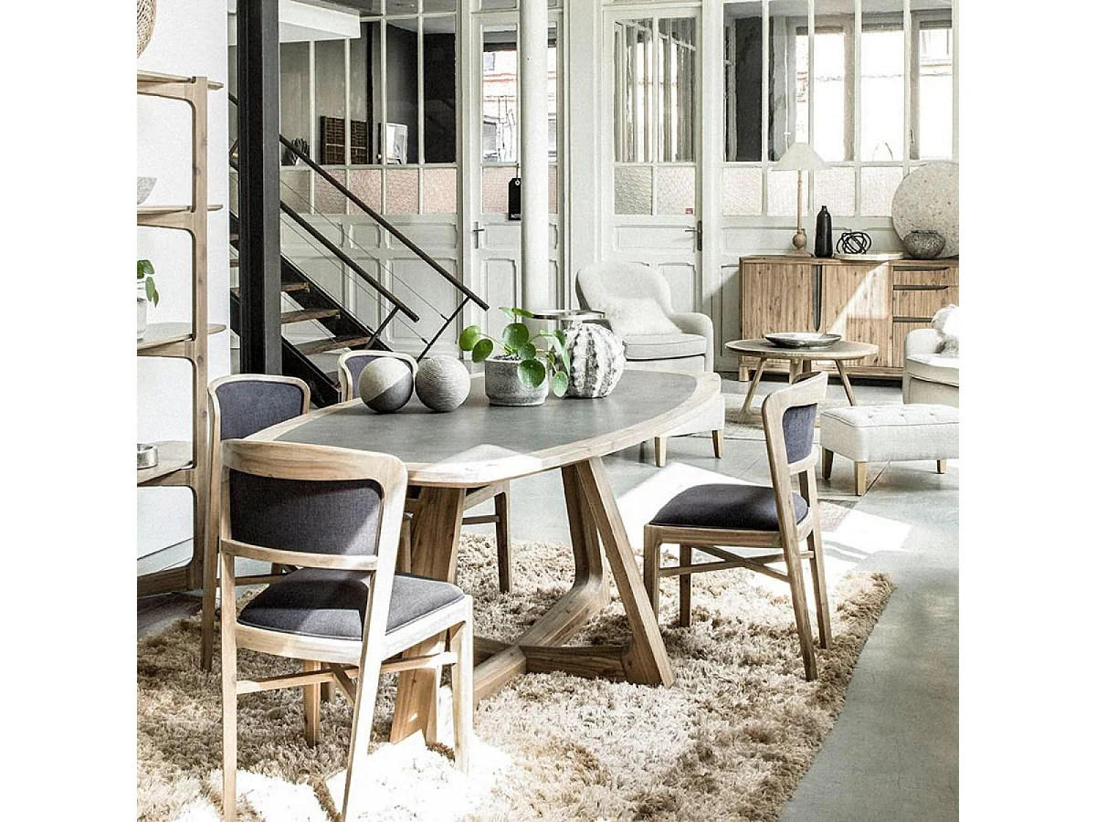 Table ovale Bois Marron - Interior's