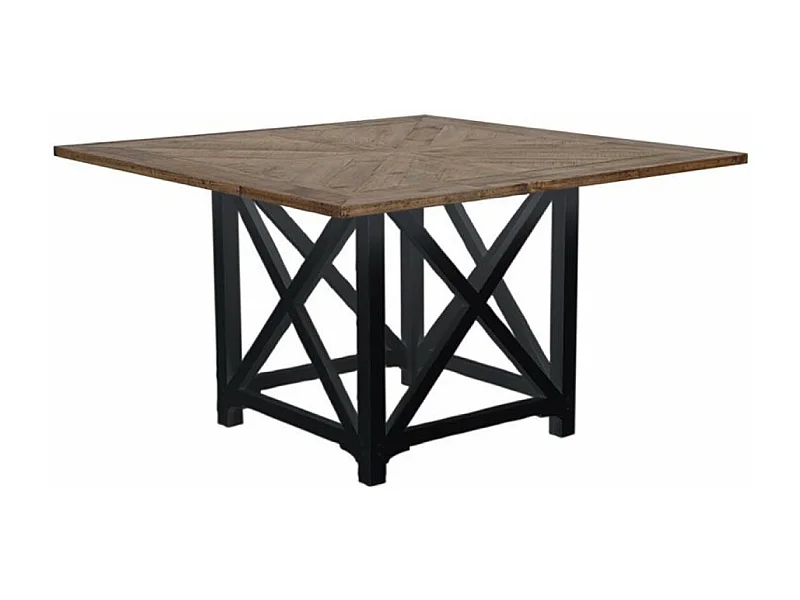 Table carrée Bois Noir - Vénitiennes Interior's