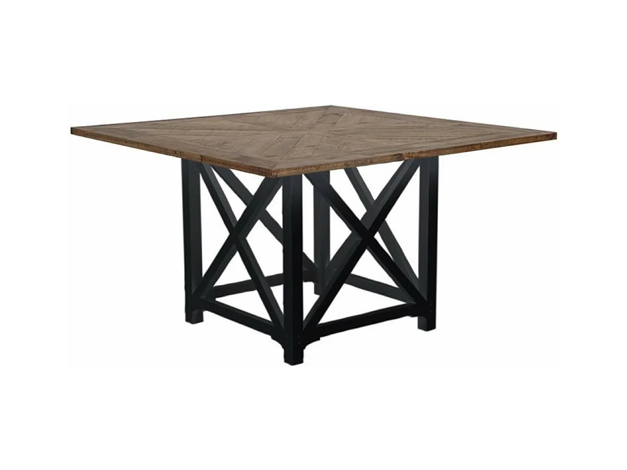 Table carrée Bois Noir - Vénitiennes Interior's