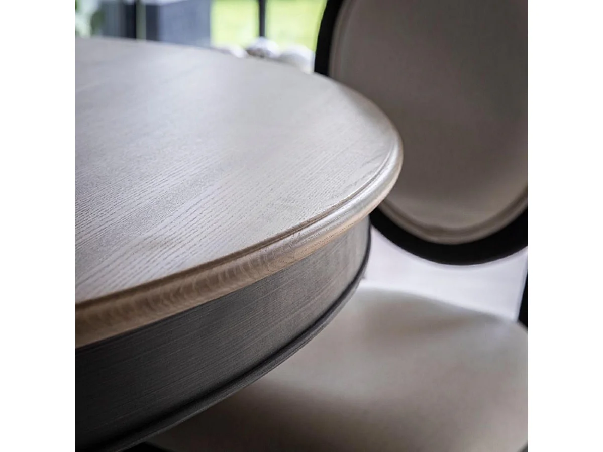 Table ronde extensible Bois Noir - Manoir Interior's