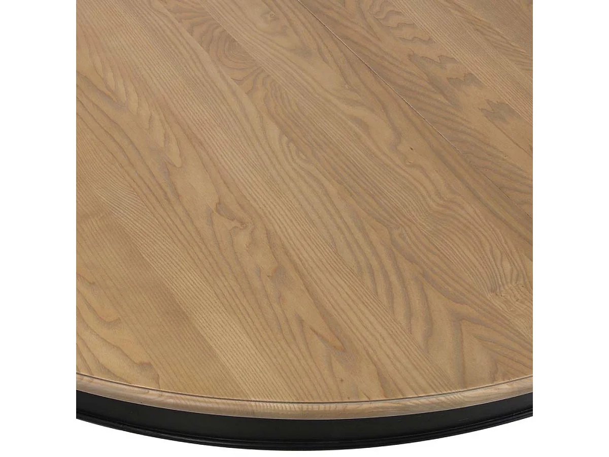 Table ronde extensible Bois Noir - Manoir Interior's