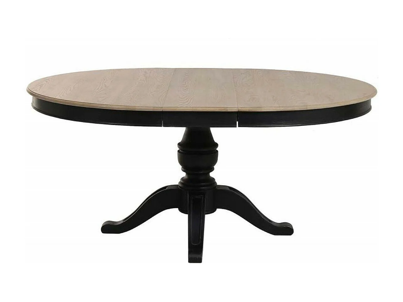 Table ronde extensible Bois Noir - Manoir Interior's