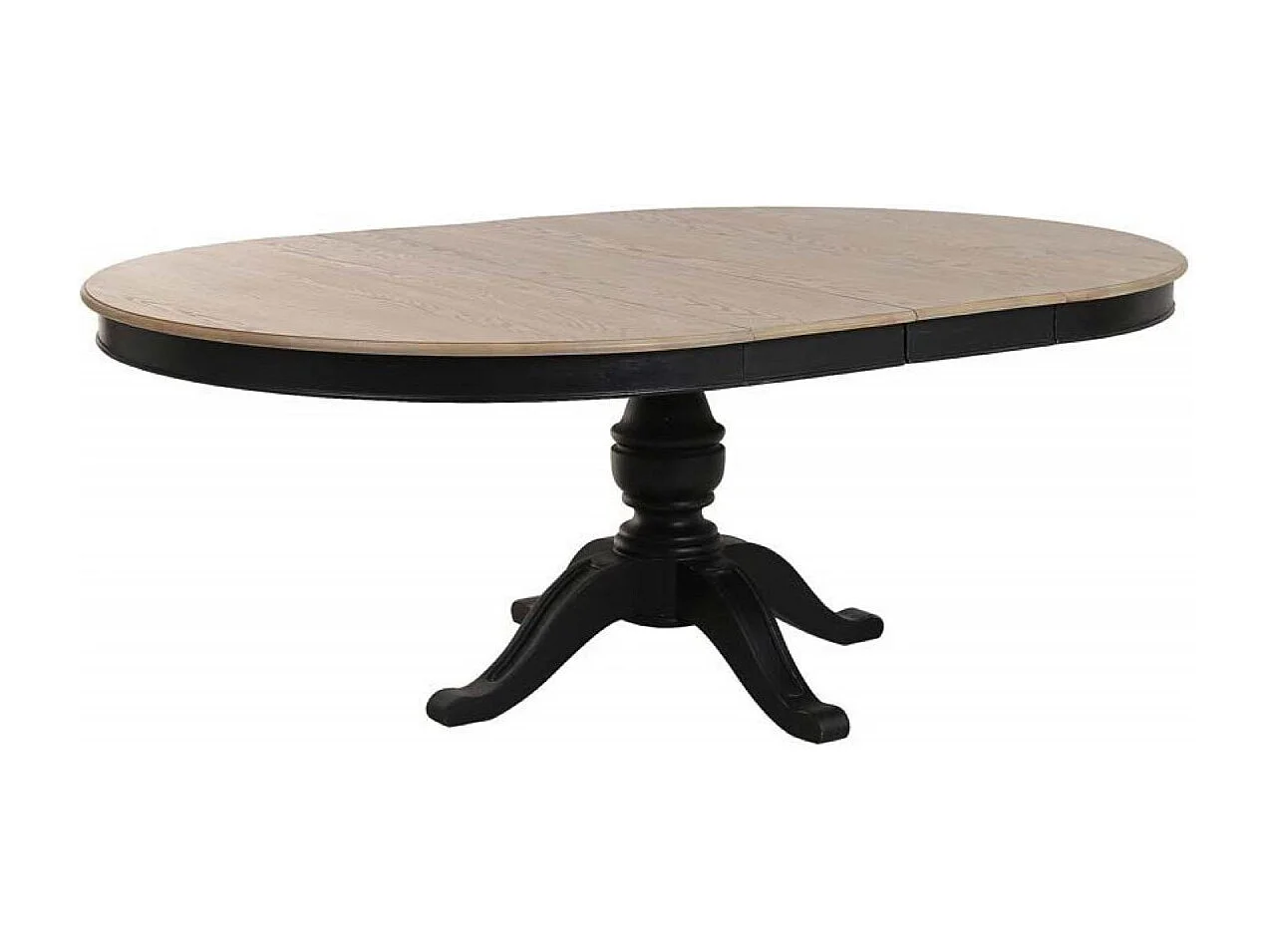 Table ronde extensible Bois Noir - Manoir Interior's