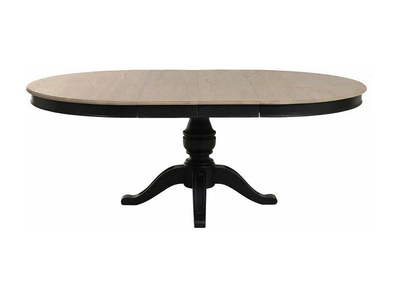 Table ronde extensible Bois Noir - Manoir Interior's