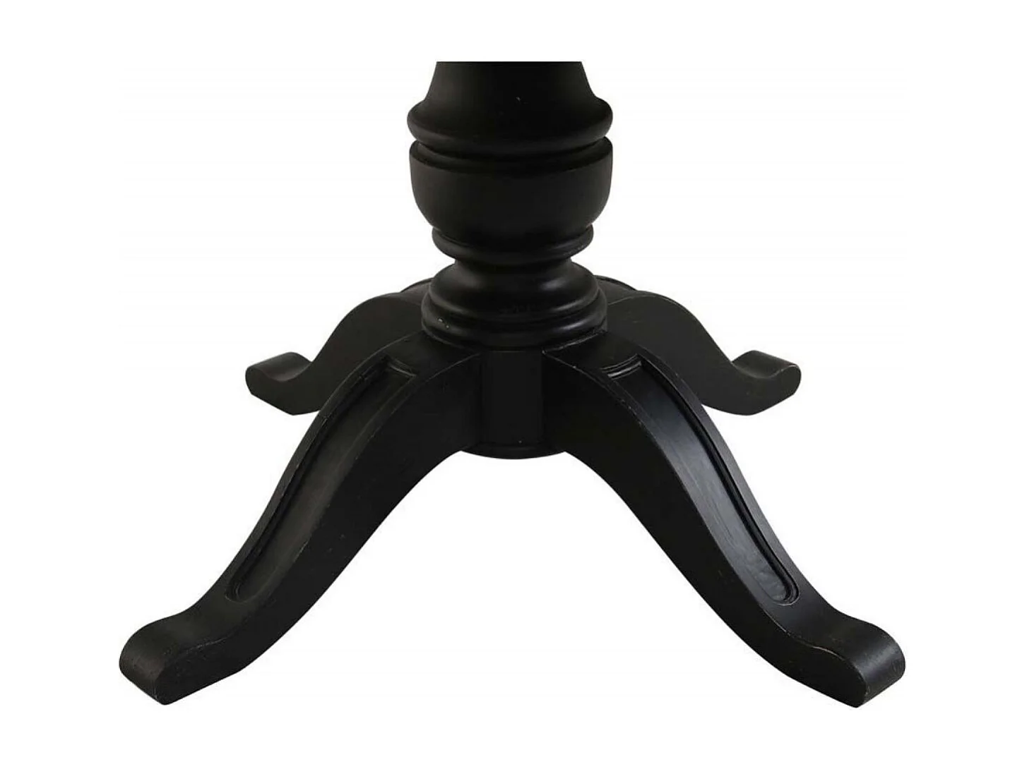 Table ronde extensible Bois Noir - Manoir Interior's