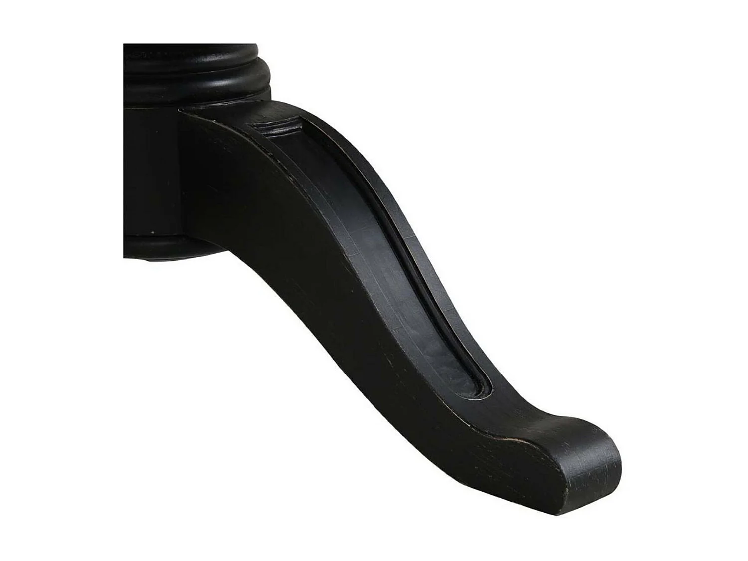 Table ronde extensible Bois Noir - Manoir Interior's