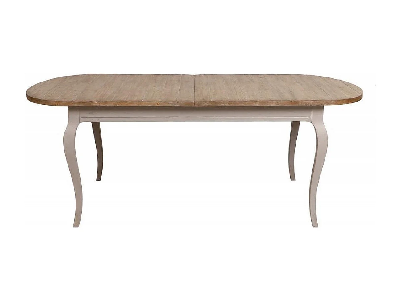 Table ovale extensible Bois Gris - Provence Interior's