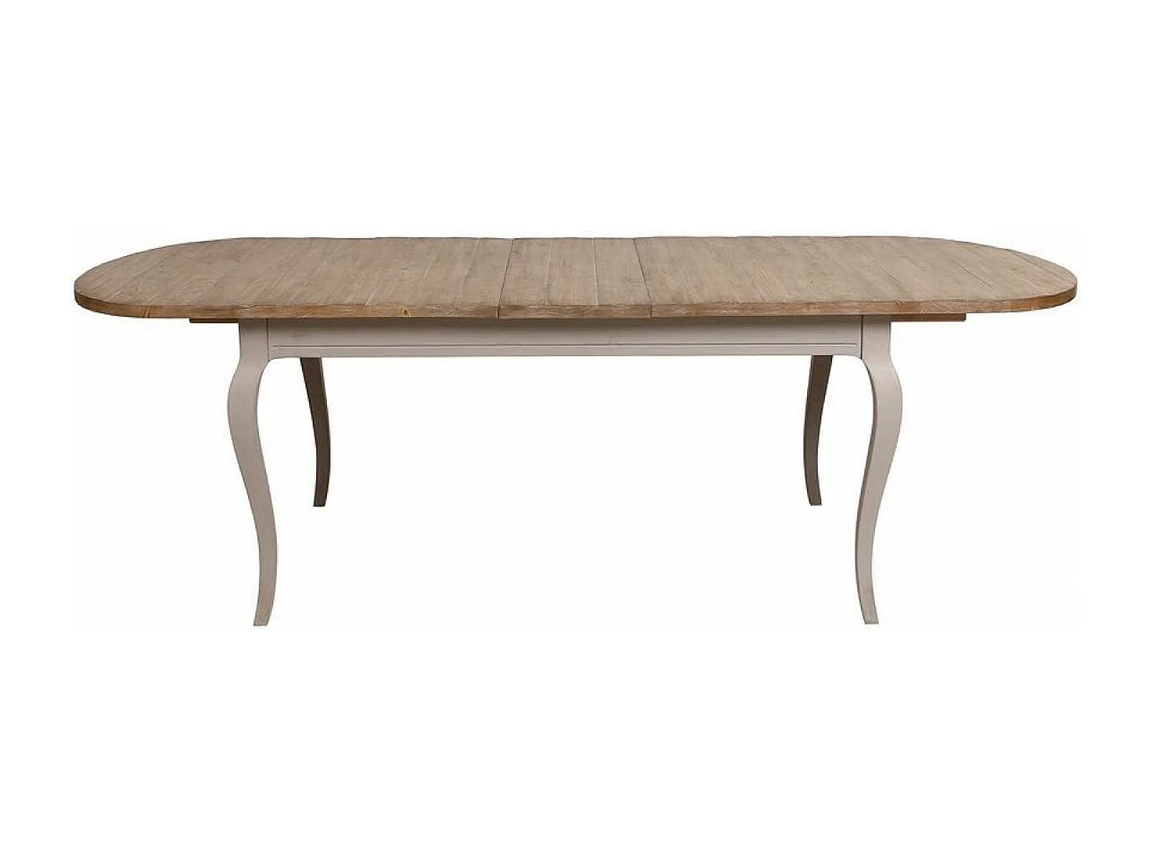 Table ovale extensible Bois Gris - Provence Interior's
