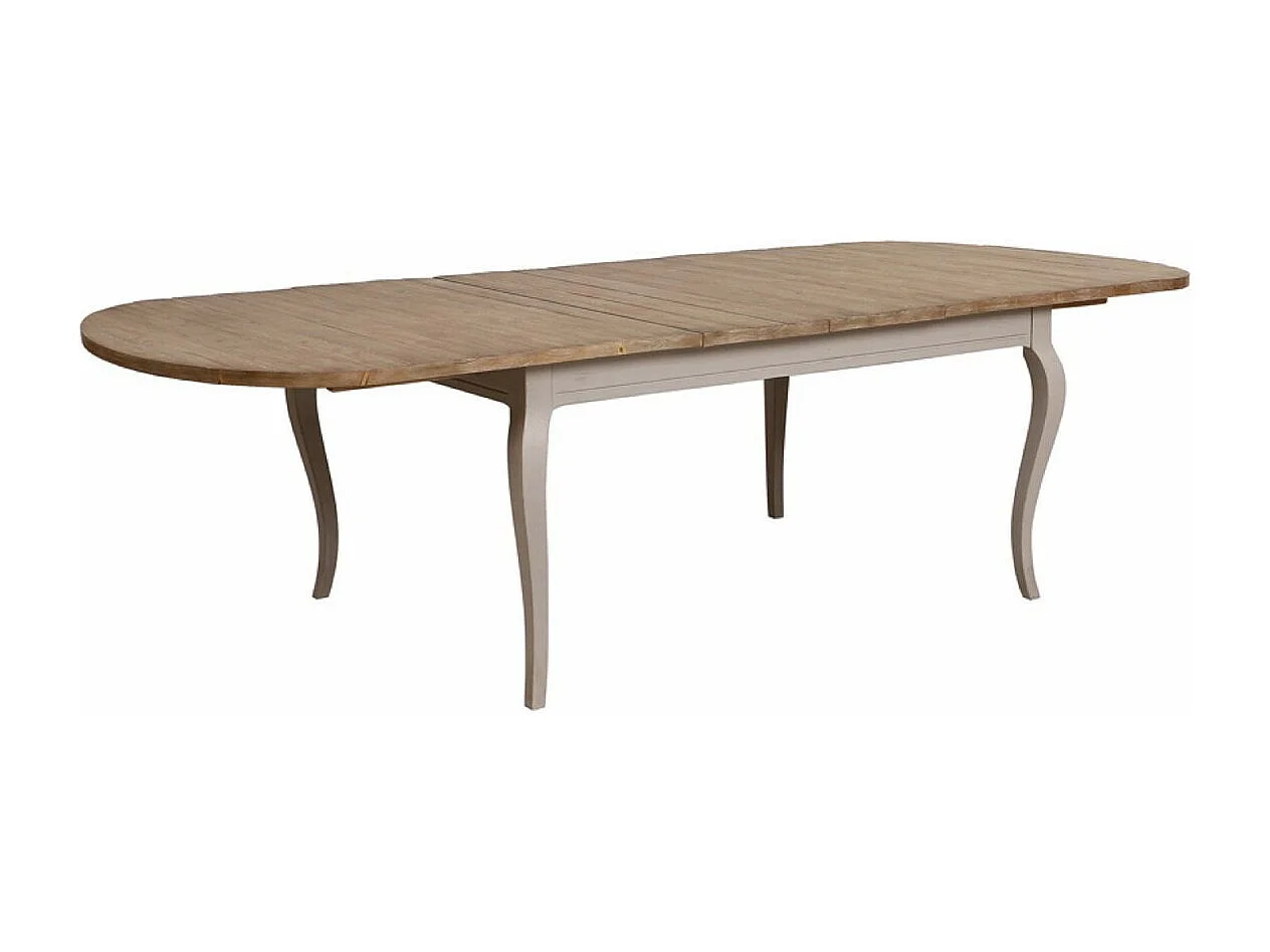 Table ovale extensible Bois Gris - Provence Interior's