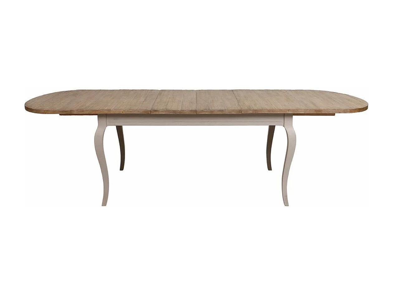 Table ovale extensible Bois Gris - Provence Interior's