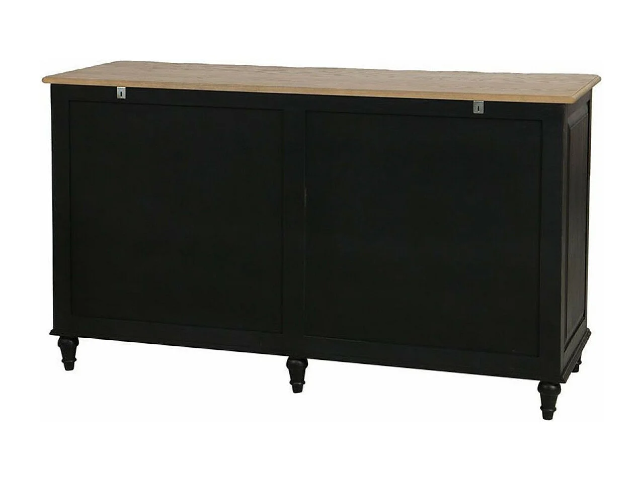 Commode arbalète double Bois Noir - Manoir Interior's