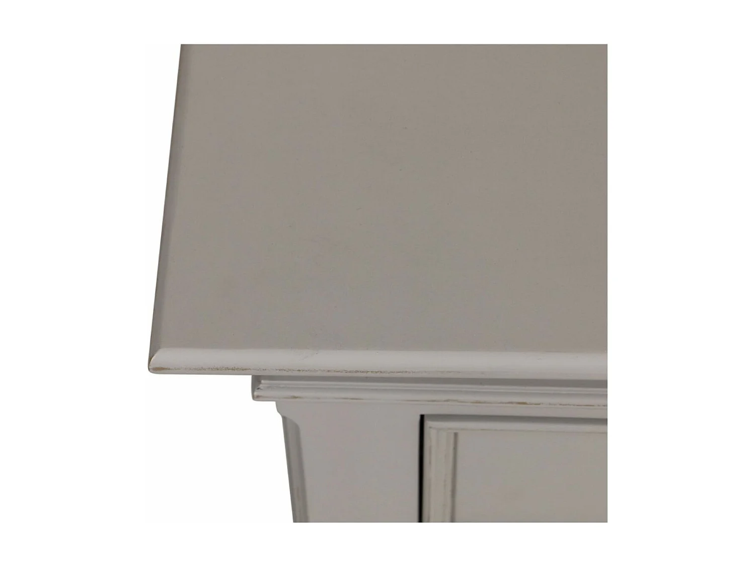 Commode 5 tiroirs pieds arrondis MDF Gris - Harmonie Interior's
