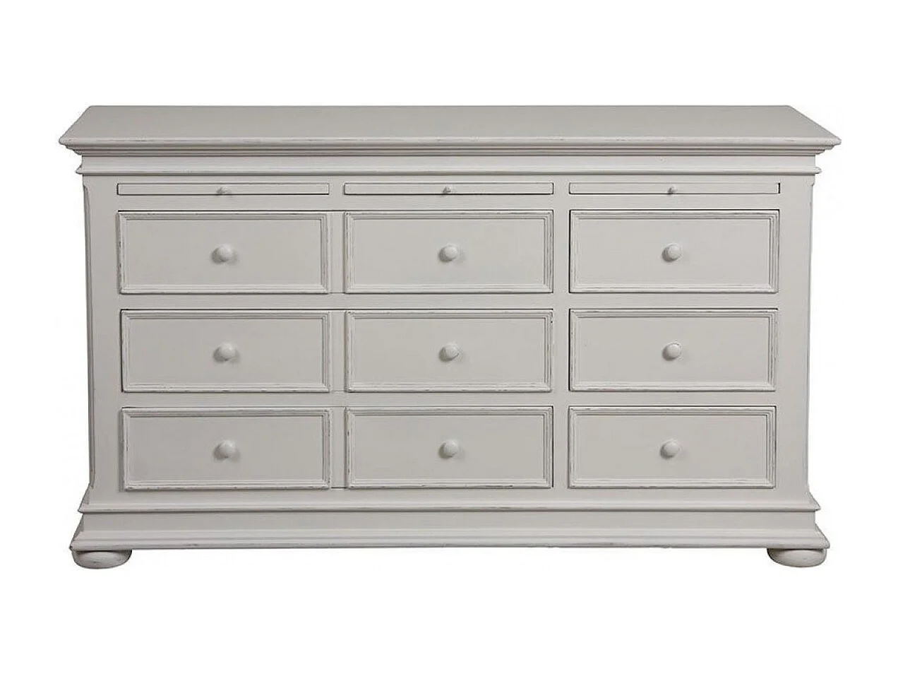 Commode 6 tiroirs MDF Blanc - Harmonie Interior's