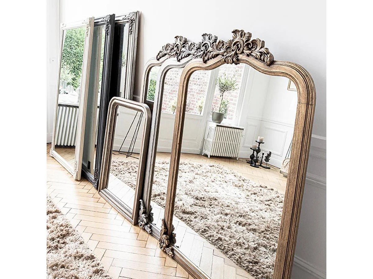 Miroir baroque Bois Beige - Les Miroirs D'Interior'S Interior's