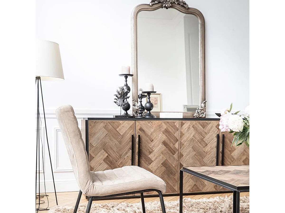 Miroir baroque Bois Beige - Les Miroirs D'Interior'S Interior's