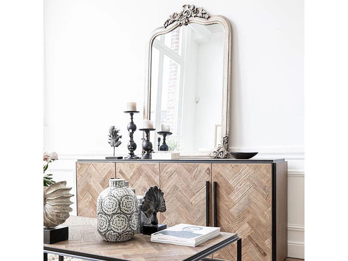 Miroir baroque Bois Beige - Les Miroirs D'Interior'S Interior's