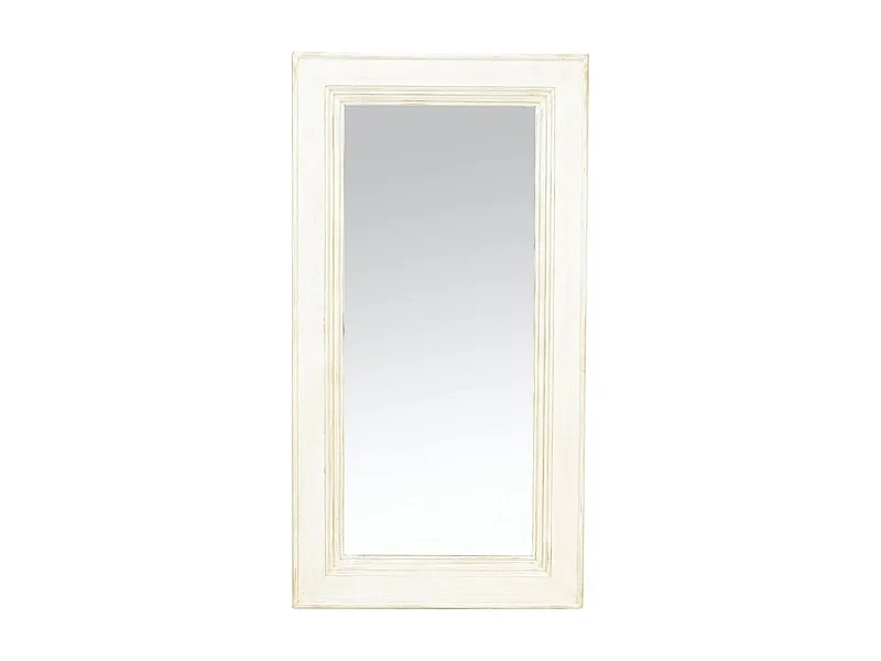 Miroir rectangulaire MDF Blanc - Harmonie Interior's