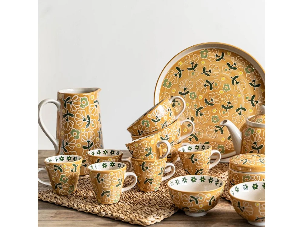 Coffret de 4 tasses Peony 36 cl