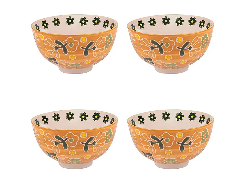 Coffret de 4 coupelles Peony 11 cm