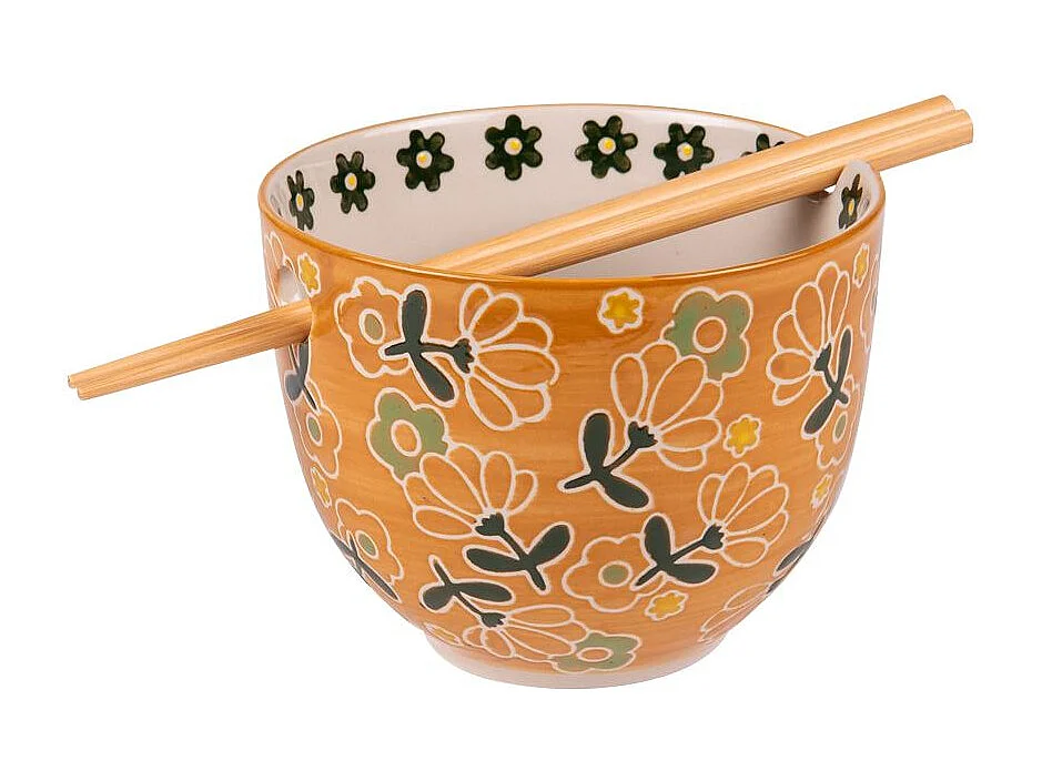 Bol avec baguettes Poeny 13 cm