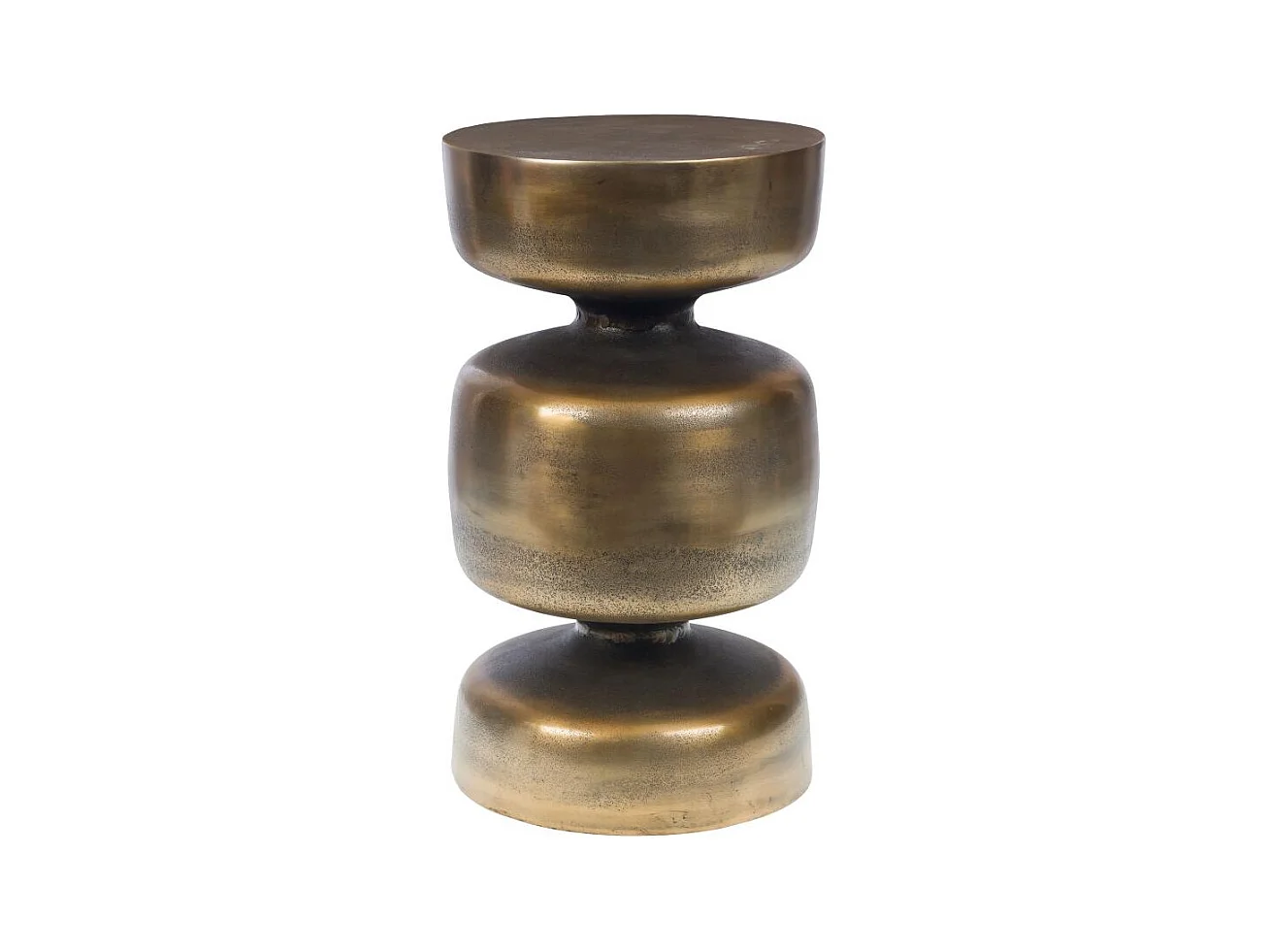 Bout de canapé Totem en aluminium