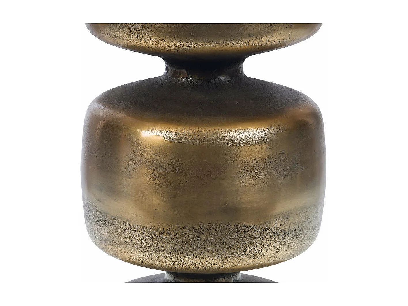 Bout de canapé Totem en aluminium