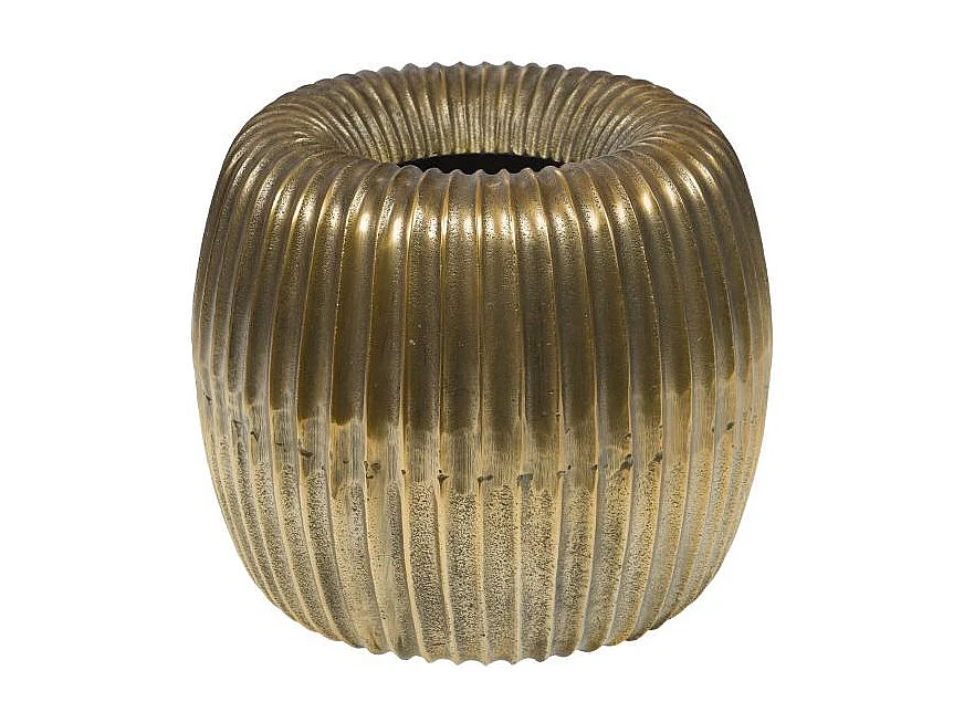 Cache pot gold 27 cm en aluminium