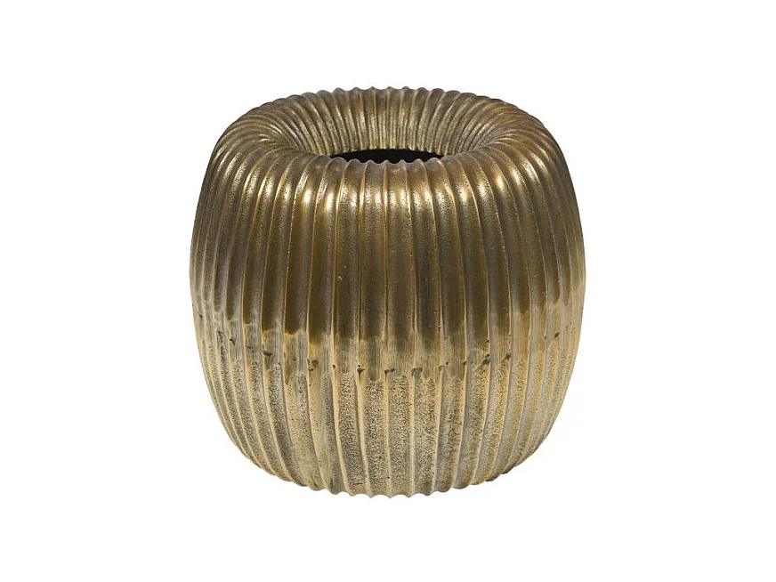 Cache pot gold 27 cm en aluminium