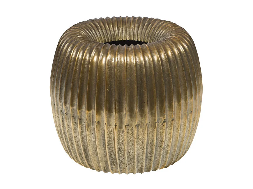 Cache pot gold 27 cm en aluminium