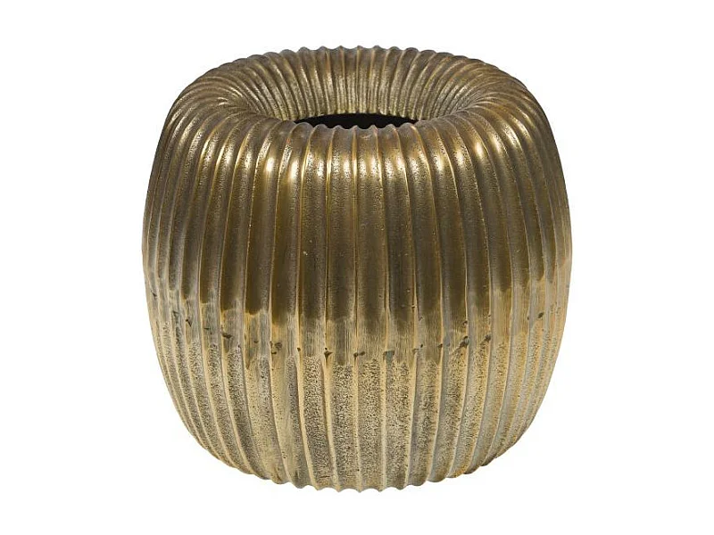 Cache pot gold 27 cm en aluminium