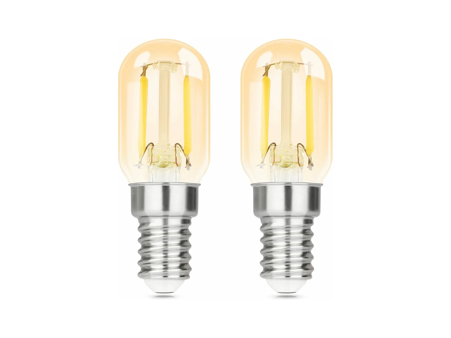 NETTLIFE pack de 2 E14 LED blanc froid T22 vintage LED 2W rétro 6000K lampe à économie d'énergie E14 non dimmable