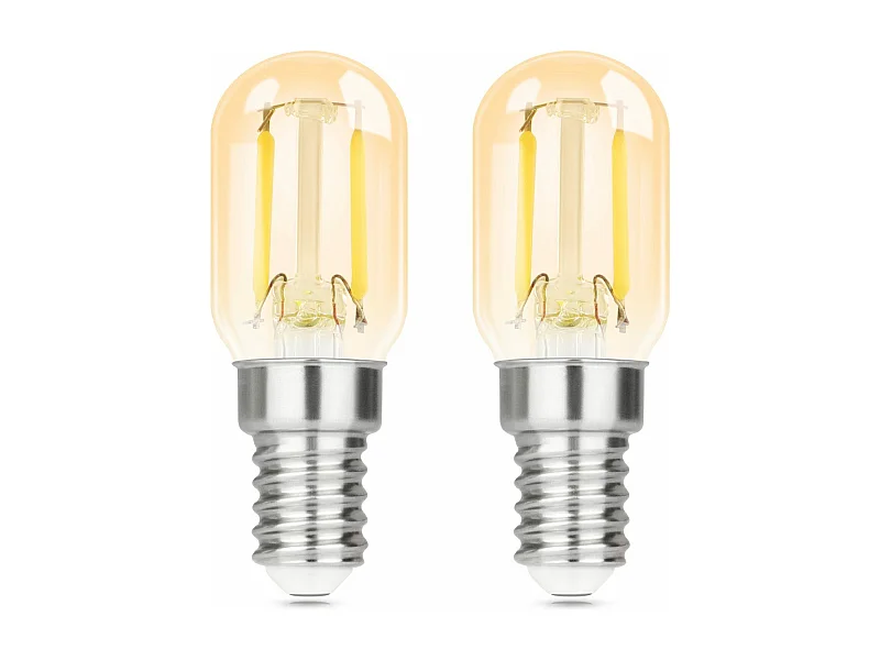 NETTLIFE pack de 2 E14 LED blanc froid T22 vintage LED 2W rétro 6000K lampe à économie d'énergie E14 non dimmable