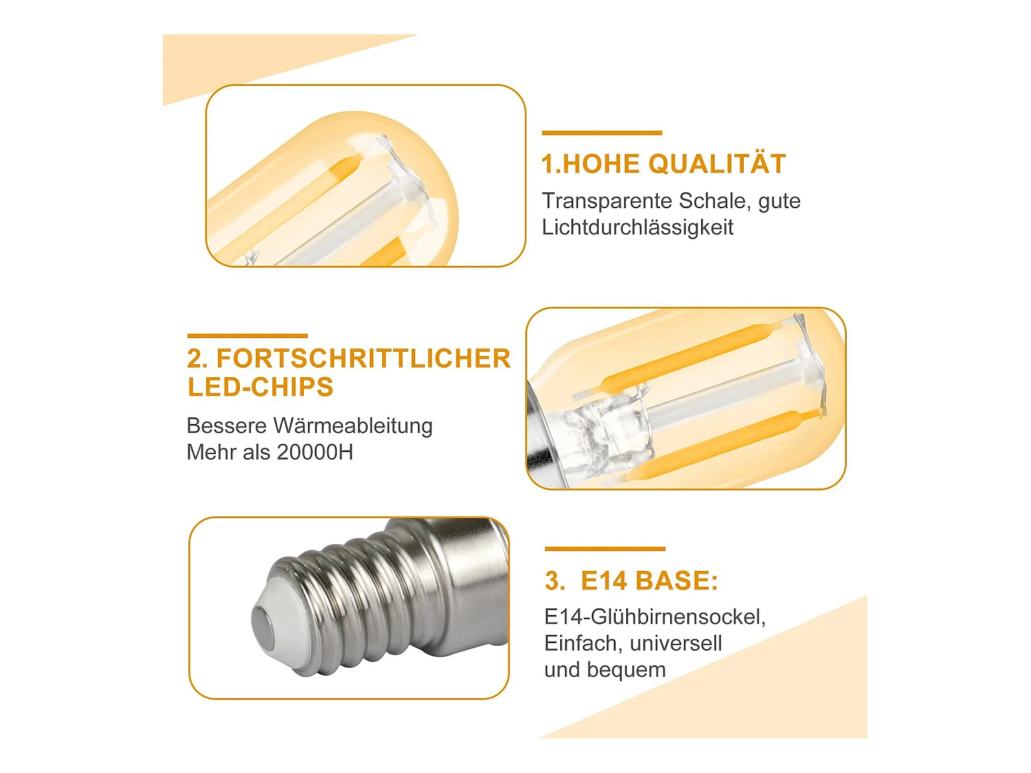 NETTLIFE Lot de 2 ampoules LED E14 T22 vintage 2 W rétro 2700 K Blanc chaud Lampe à économie d'énergie Douille E14 non variable