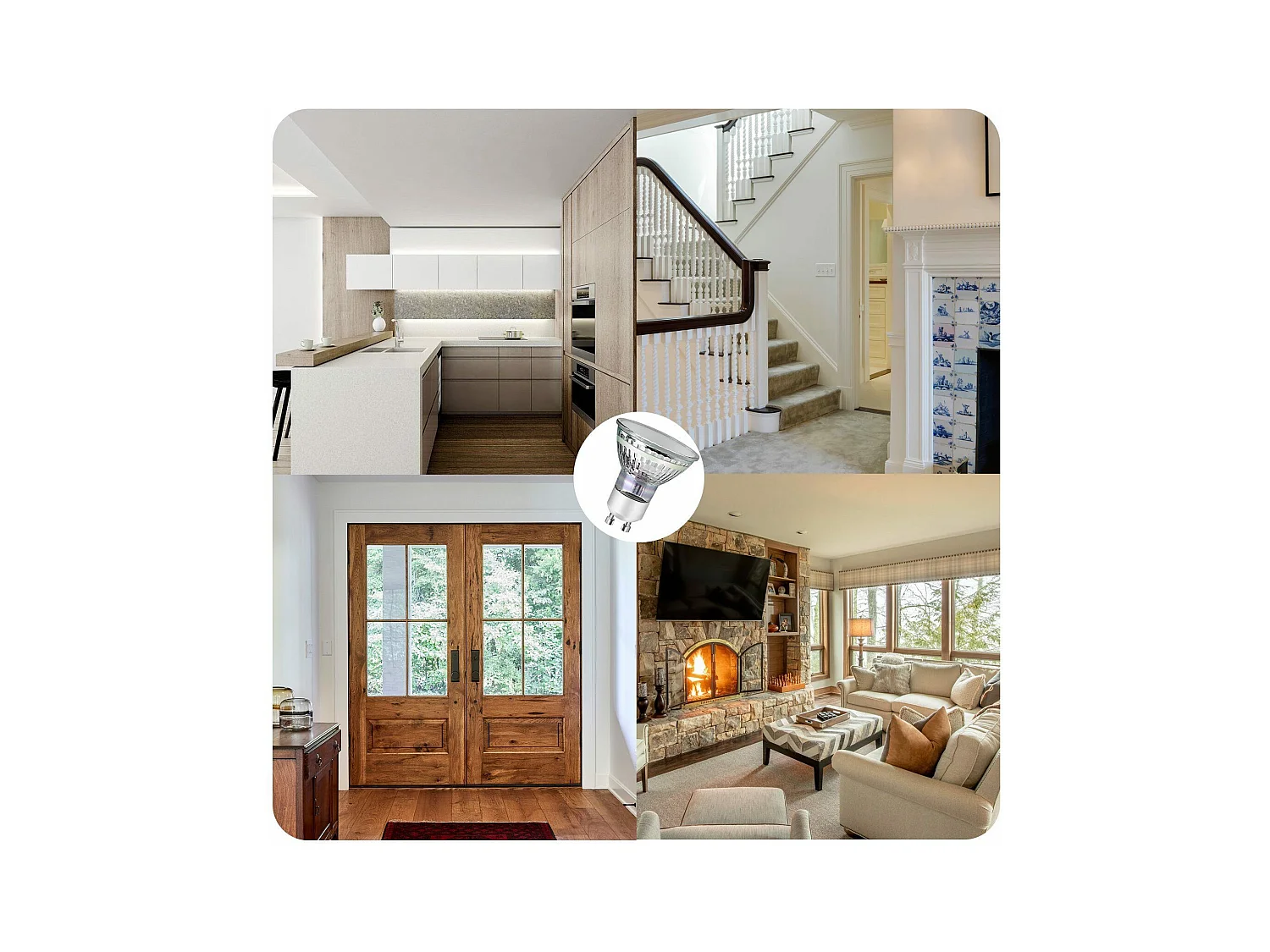 NETTLIFE Lot de 10 ampoules halogènes GU10 LED blanc chaud 4 W 40 W, lampe à économie d'énergie 3000 K, réflecteur spot 110° non variable