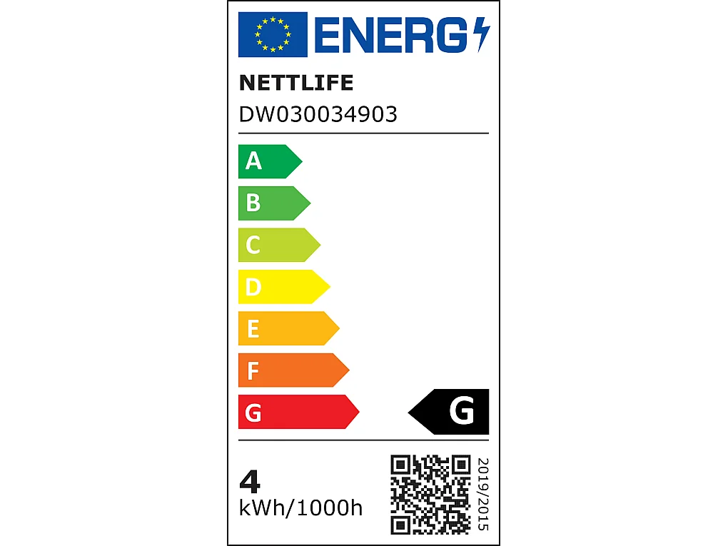 NETTLIFE Pakket van 10 GU10 LED warmwit 4 W (40 W equivalent) halogeenlampen, energiebesparende lamp 3000 K, niet-verstelbare 110° spotschijf.