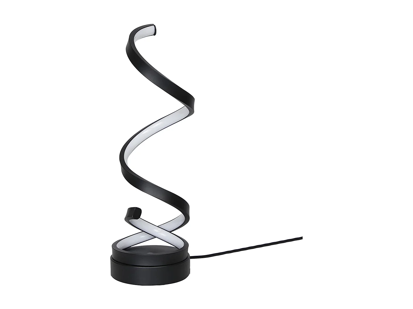 NETTLIFE lampe de chevet tactile lampe de table LED dimmable 12W moderne avec 1,6M design noir