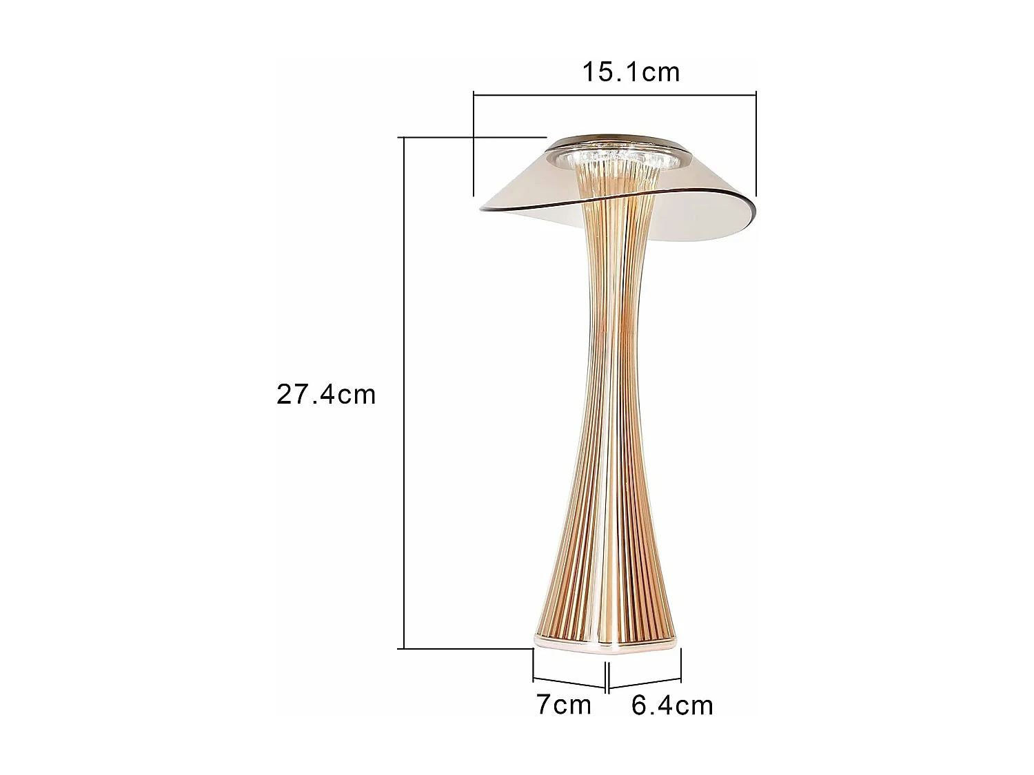 NETTLIFE LED Touch Dimmbare Tischlampe mit Batterie Tageslicht Lampe mit USB