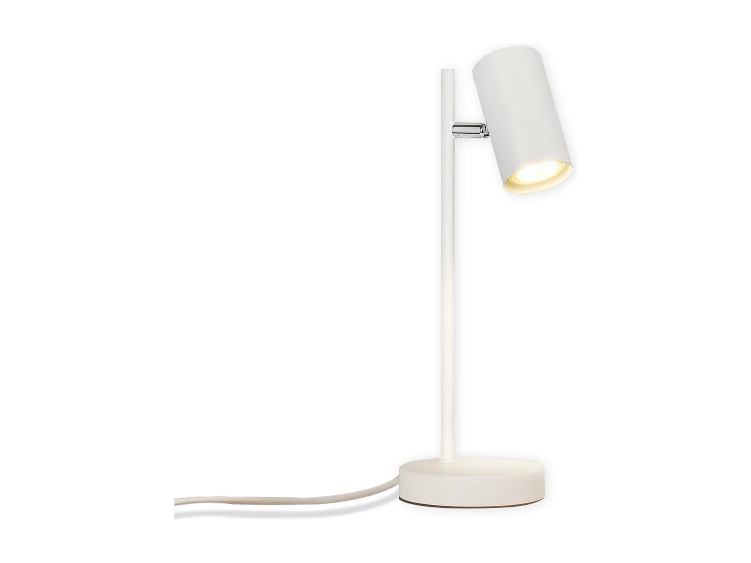 NETTLIFE lampe de chevet chambre lampe de table blanc pivotant 350° GU10 métal bureau