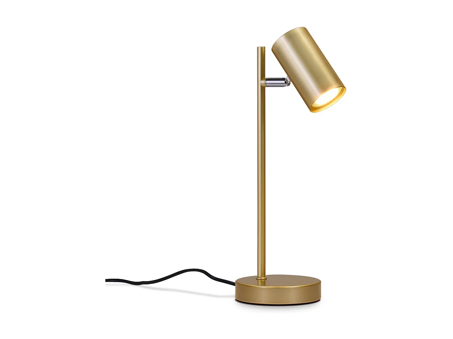 Nachttischlampe Wohnzimmer Tischlampe Gold Schwenkbar 350° Gu10 Gold Metall Schreibtischlampe