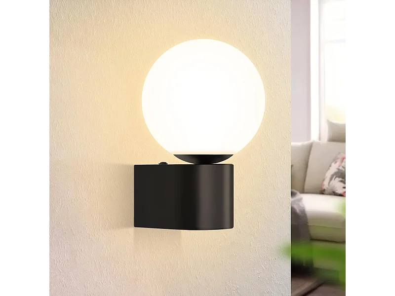 NETTLIFE Applique murale salon moderne applique intérieur noir blanc avec douille G9 Max.