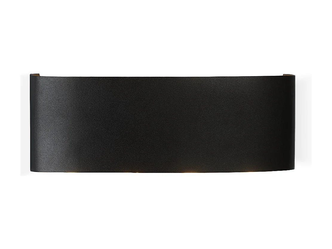 NETTLIFE Applique murale LED pour intérieur : lot de 1 appliques murales extérieures noires haut vers le bas 7 W IP65