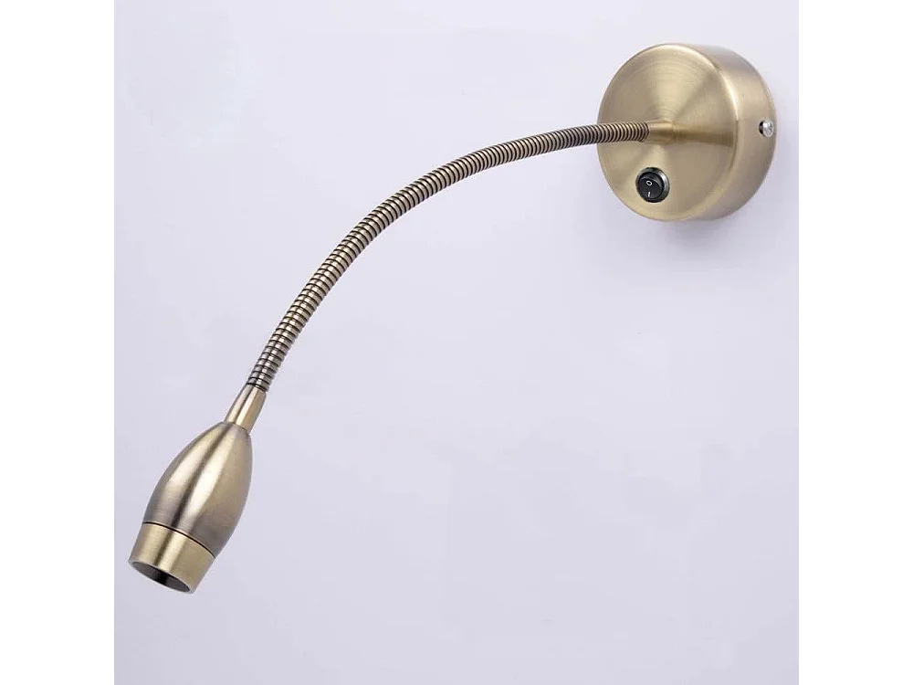 NETTLIFE Wandleseuchte, leeslamp, wandmontage voor bed, 2 schildpadeneikenlampen voor bed, 3 Watt, 3000K, koperen, 360°