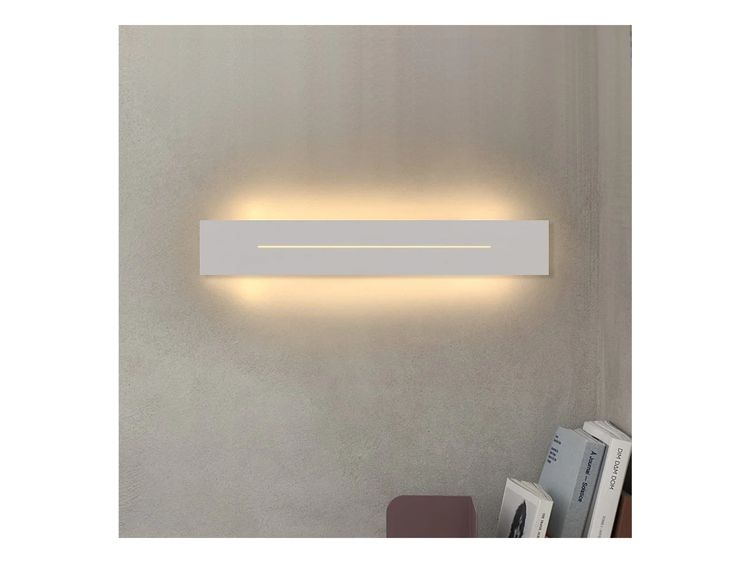 NETTLIFE applique murale LED intérieur 30CM applique moderne blanc chaud 8W éclairage mural